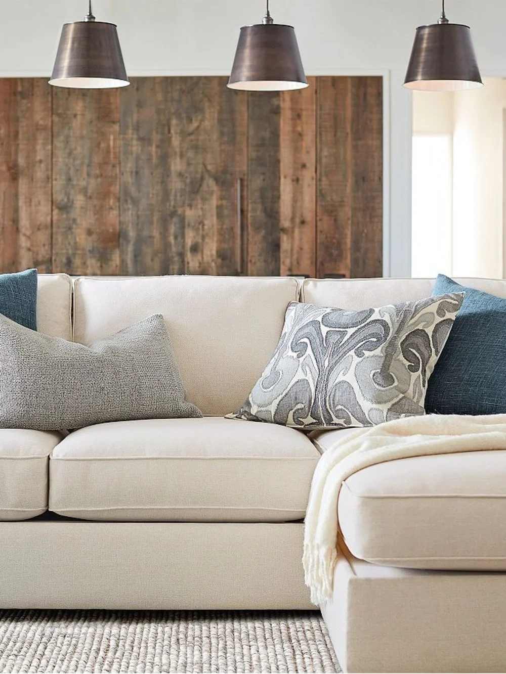 Pottery Barn • Kenmare Ikat Printed Lumbar Pillow Cover